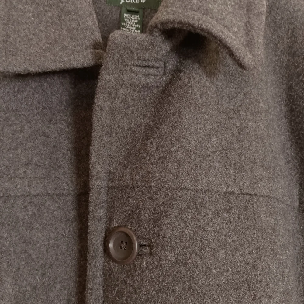 J.Crew Men's Thinsulate Wool Overcoat Heather Gray